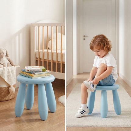 Toddler Stool, Blue Plastic – 26x28 cm