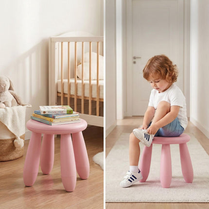 Toddler Stool, Pink Plastic – 26 x 28 cm