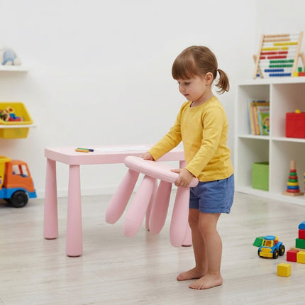 Toddler Stool, Pink Plastic – 26 x 28 cm