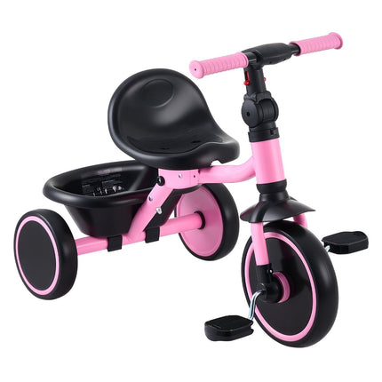 Toddler Tricycle, Folding, Adjustable Seat, Basket 2-5