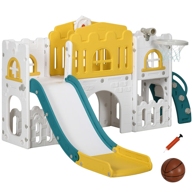 Toddler playground slide 7-in-1 with climbing frame and arch