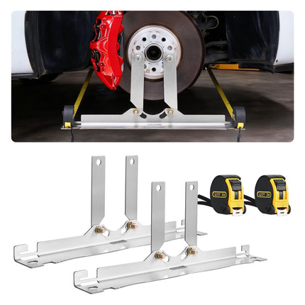 Toe Alignment Plates Set, 2pc Stainless Steel With Tapes