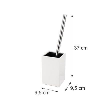 Toilet Brush & Holder Set, Bamboo & Stainless Steel