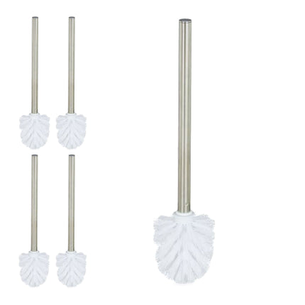 Toilet Brush Set, 5-Pack, 8 cm, Removable Heads