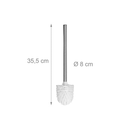 Toilet Brush with 5 Replaceable Heads, 8 cm