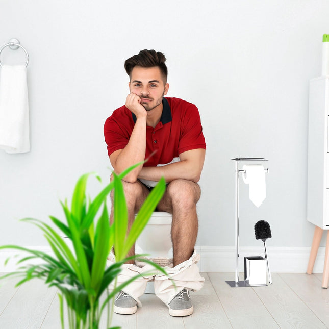 Toiletbutler met dienblad