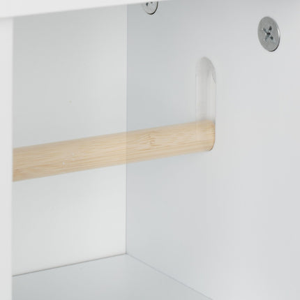 Toilet Cabinet with Storage and Paper Holder