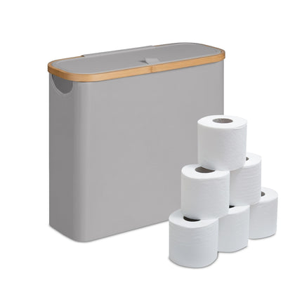 Toilet Paper Holder, Fabric, Holds 12 Rolls