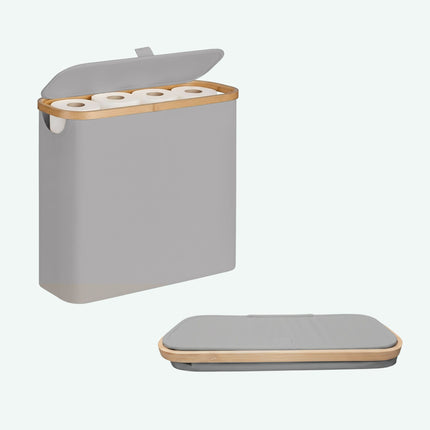 Toilet Paper Holder, Fabric, Holds 12 Rolls