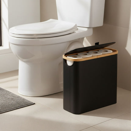 Toilet Paper Holder, Fabric, Holds 12 Rolls