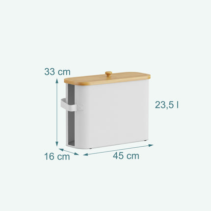 Toilet Paper Holder, Square Fabric, Holds 12 Rolls