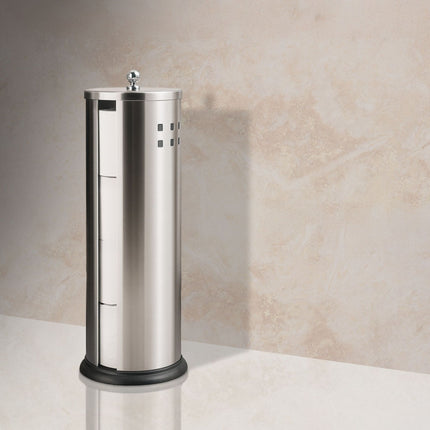 Toilet Paper Holder, Stainless Steel, 3-Roll Capacity