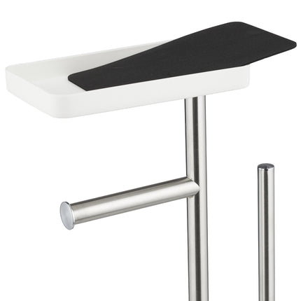 Toilet Paper Stand with Shelf and Spare Holder