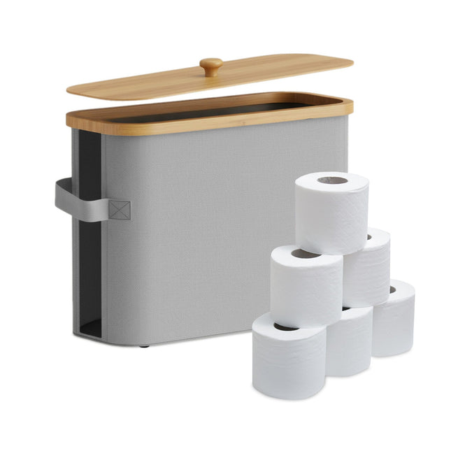 Toiletpapierhouder, stoffen houder, 12 rollen