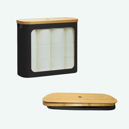 Toilet Roll Holder, Fabric, Holds 12 Rolls