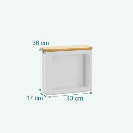 Toilet Roll Holder, Fabric, Holds 12 Rolls