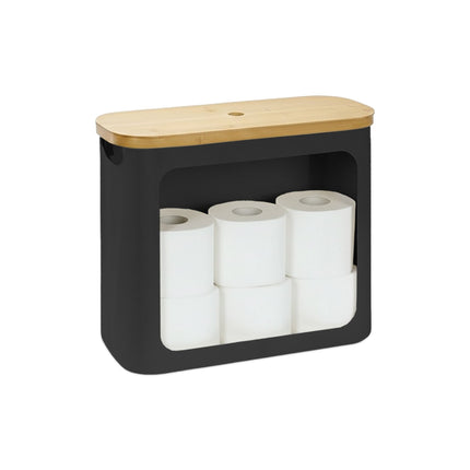 Toilet Roll Holder, Fabric, Holds 12 Rolls