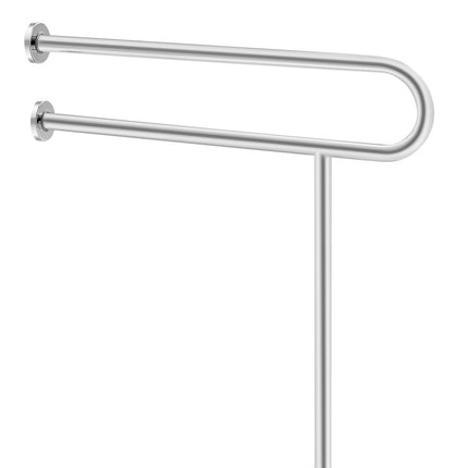 Toilet Safety Rail, 31.5 in U-Shaped, 304 Steel, 300 lb