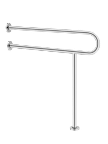 Toilet Safety Rail, 31.5 in U-Shaped, 304 Steel, 300 lb