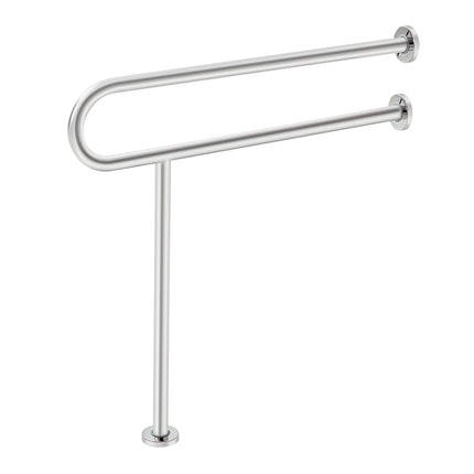 Toilet Safety Rail, 31.5 in U-Shaped, 304 Steel, 300 lb
