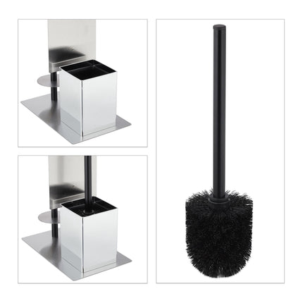 Toilet Set with Tray in Matt Black