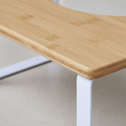 Toilet Step Stool, Bamboo & Metal, Non-Slip
