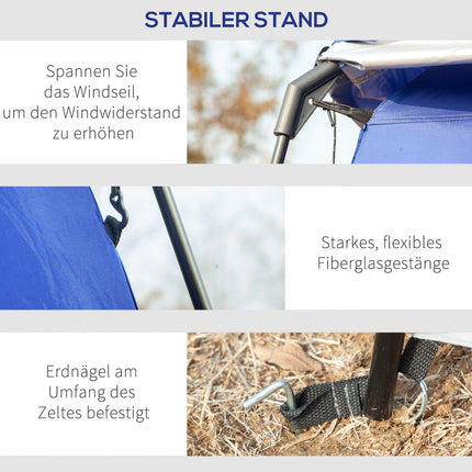 Mobile shower and changing tent for 1-2 people, UPF 50+