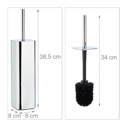 Toilet brush holder wall