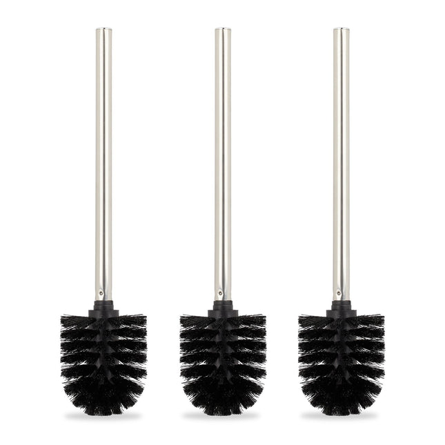 Toiletborstel, set van 3, zwart