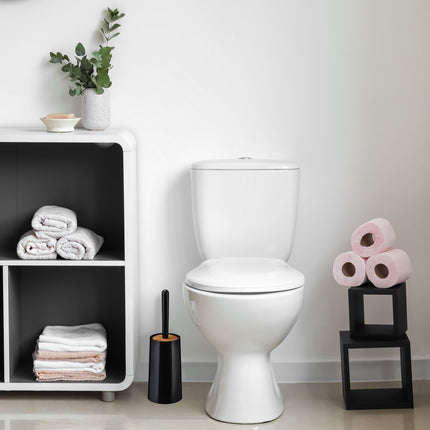 Toilet brush with container