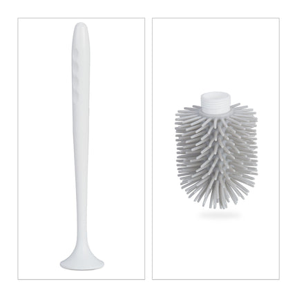 Toilet brush with wall bracket