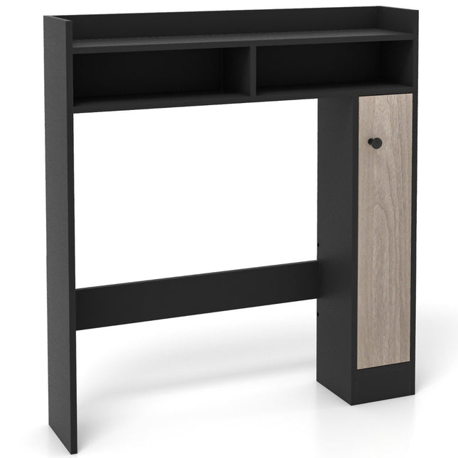 Toilet cabinet, bathroom overmount cabinet with adjustable shelves, toilet stand