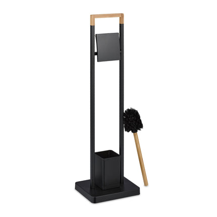 Toilet chair in bamboo and stainless steel