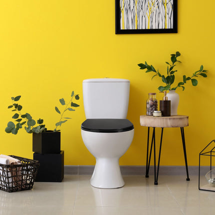 Toilet lid with soft-closing mechanism