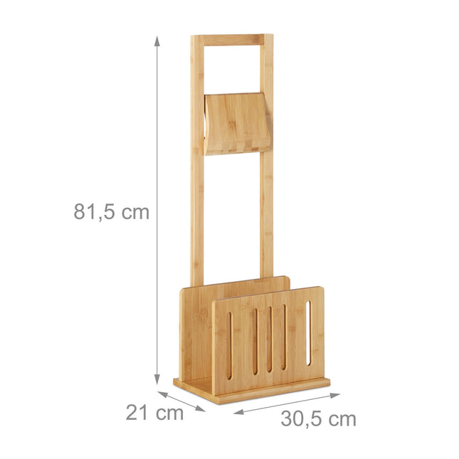 Toilet paper holder &amp; newspaper stand