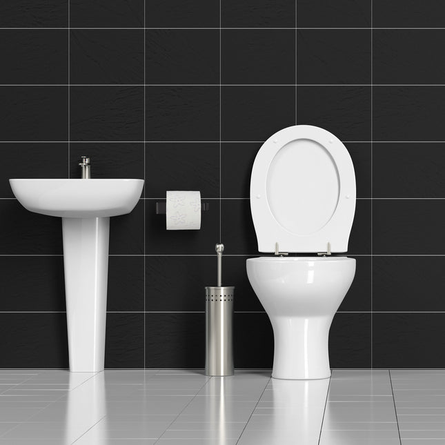 Toiletrolhouder in zwart