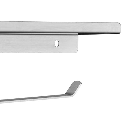 Toilet paper holder with shelf