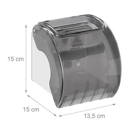 Toilet paper holder with shelf