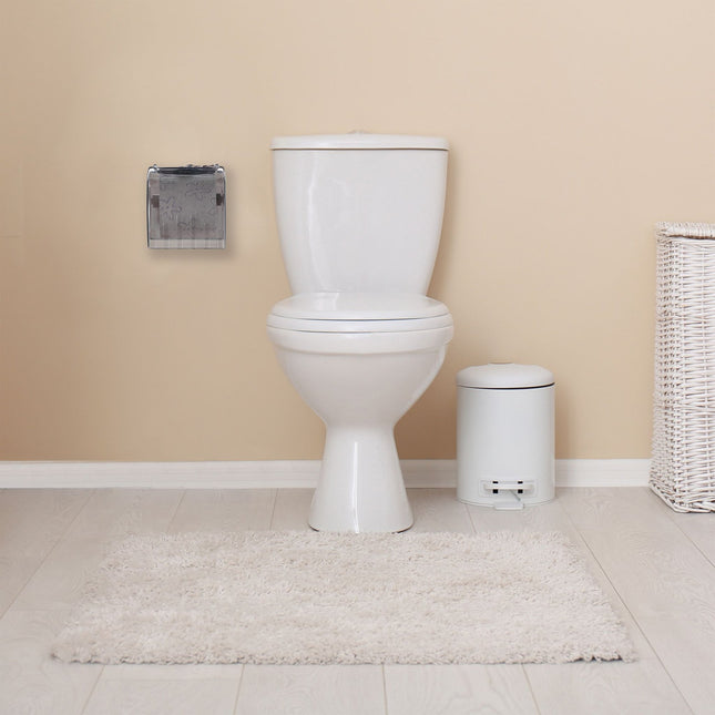 Toilet paper holder with shelf