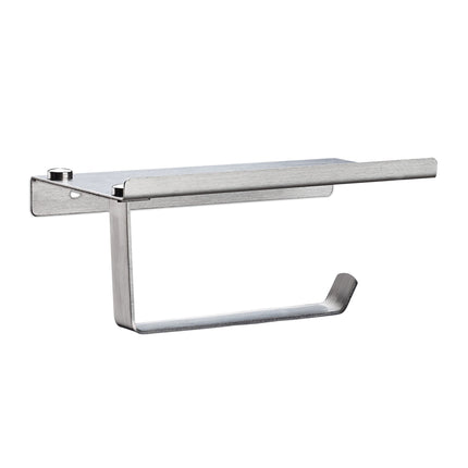 Toilet paper holder with shelf
