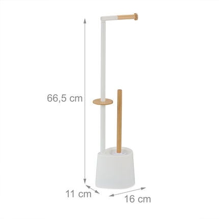 Toilet seat in bamboo and stainless steel