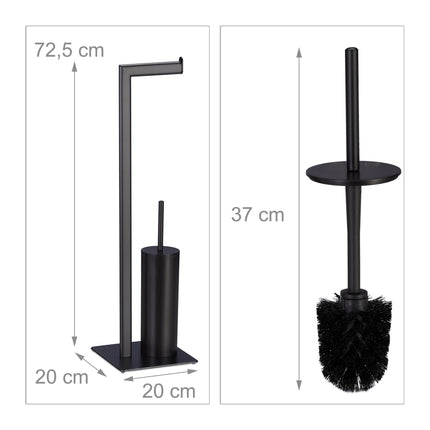 Toilet seat in matt black