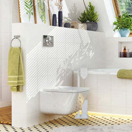 Toilet seat in white