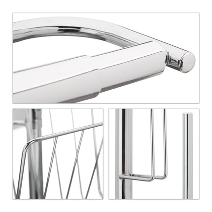 Toilet seat with magazine holder