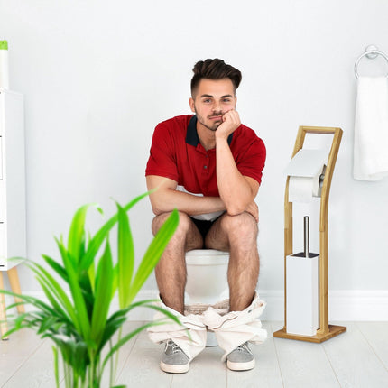 Toilet set bamboo