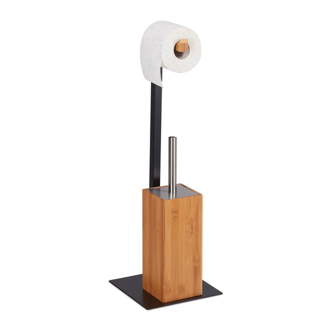 Toiletset bamboe & metaal