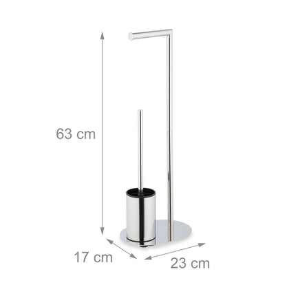 Toilet set in metal