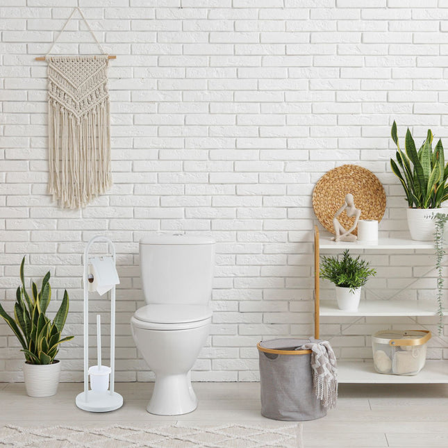 Toiletset van roestvrij staal