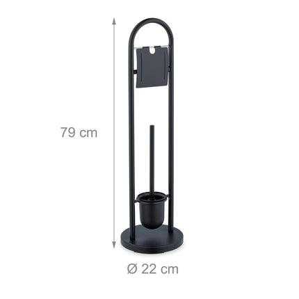 Toilet set in stainless steel