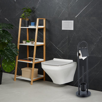 Toilet set in stainless steel